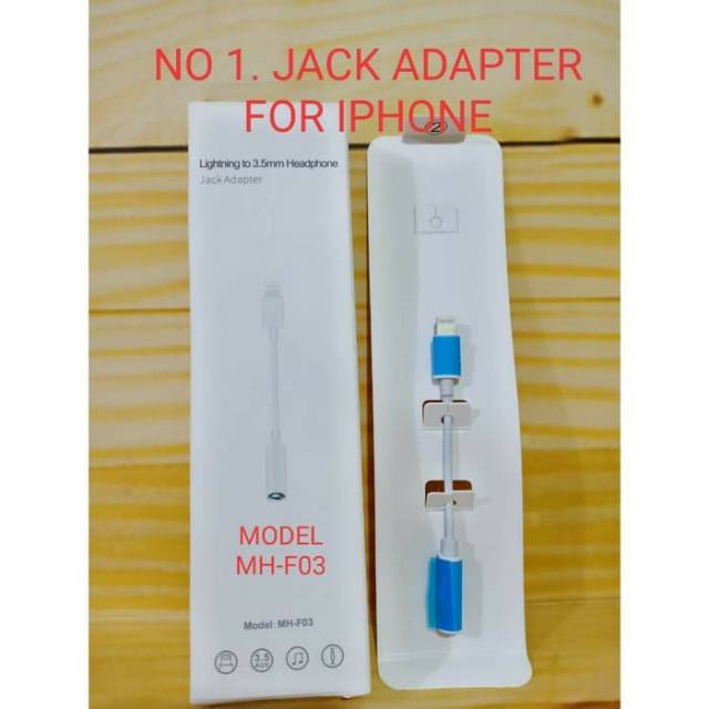 Jack Adapter Sambungan Headset phone MH F03 / Lightning Jack Sambungan Headset MH F03