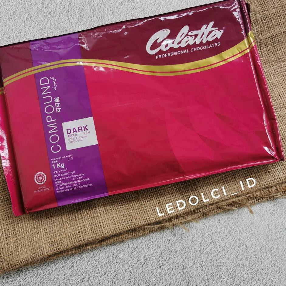 

TERMURAH! COLATTA DARK CHOCOLATE COMPOUND COKLAT MASAK BATANG 1 KG