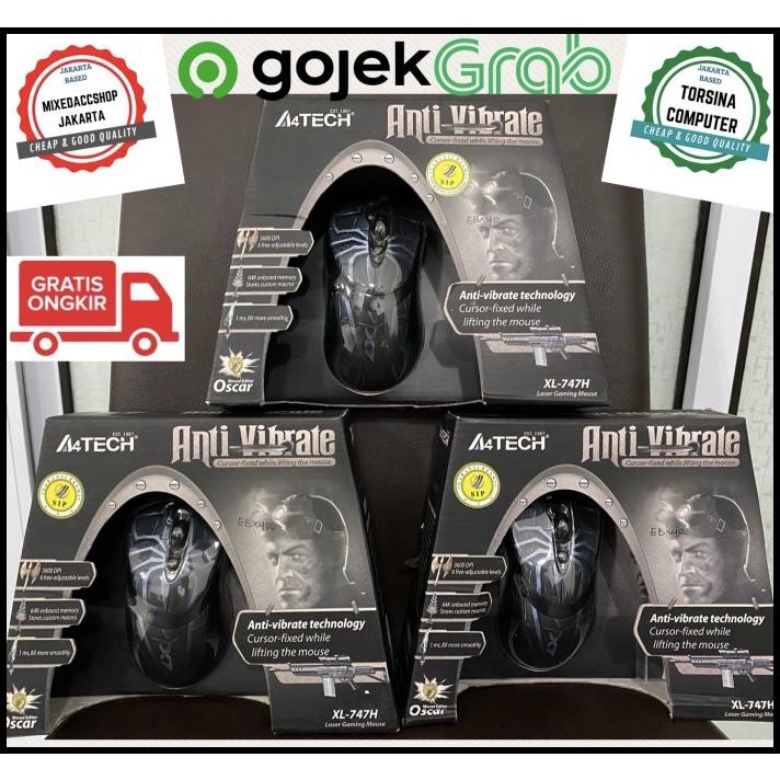 Mouse Gaming X7 A4Tech Macro Anti Vibrate Ori