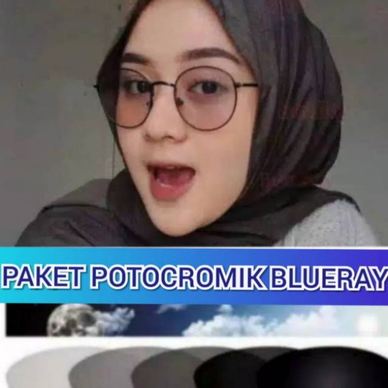 kacamata lensa bluecromic atau photocromic blueray bisa normal minus plus cilinder tergantung permintaan sampai minus 5 cyl 2 harga masih sama tulis saja pesanan kaka di catatan saat order free box lap cairan pembersih kode 8213 size 50-18-140