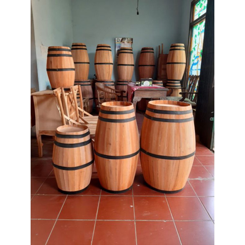 gentong pelaminan / gentong kayu / accesoris pelaminan / dekorasi pelaminan / barel / barel pelamina