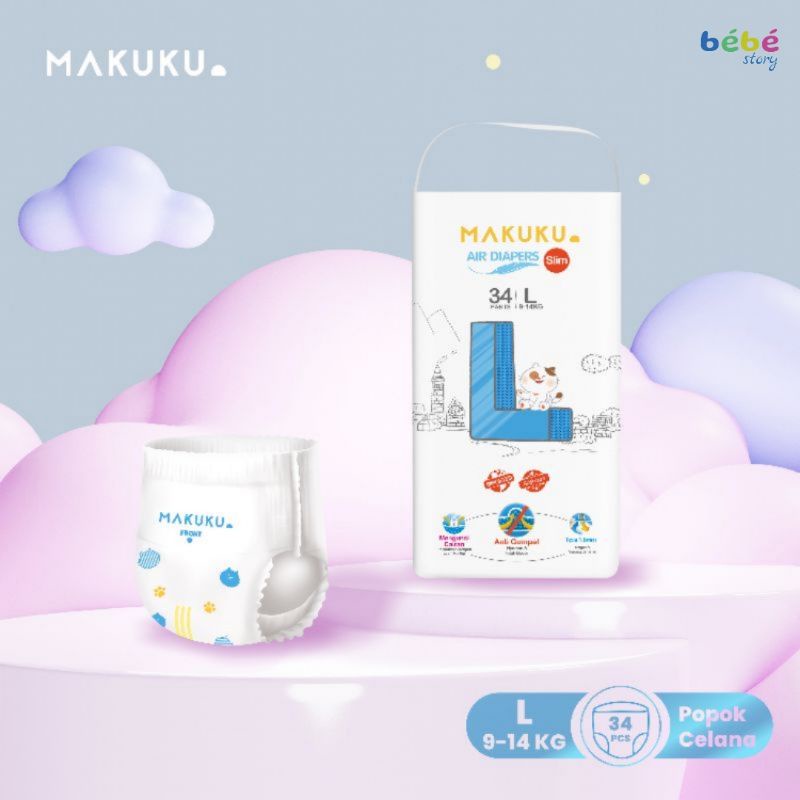 MAKUKU AIR DIAPERS SLIM L