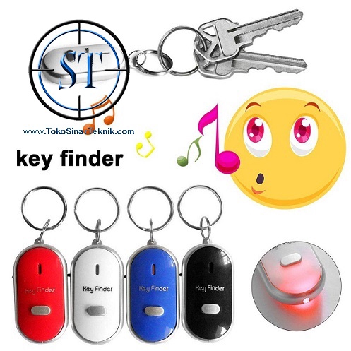 Gantungan Kunci Unik Siul Key Finder Whistle On Of Led Hilang Motor Mobil