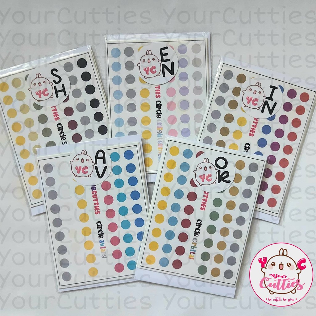 

2021 CIRCLE PANTONE PALETTE BULAT TOTOL STIKER STICKER