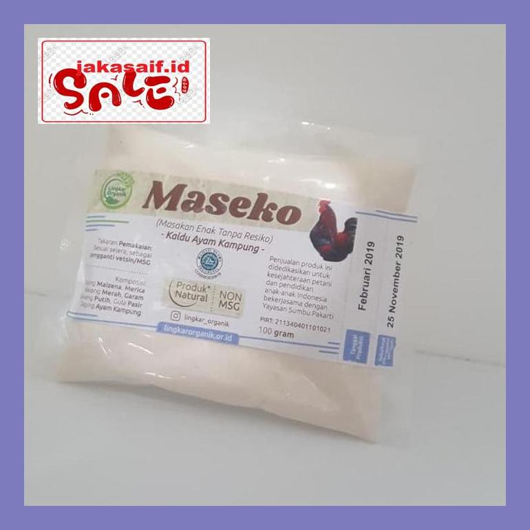 

504Sbu Maseko Refill Kaldu Organik Rasa Ayam Kampung 100 Gr Bud0Mb