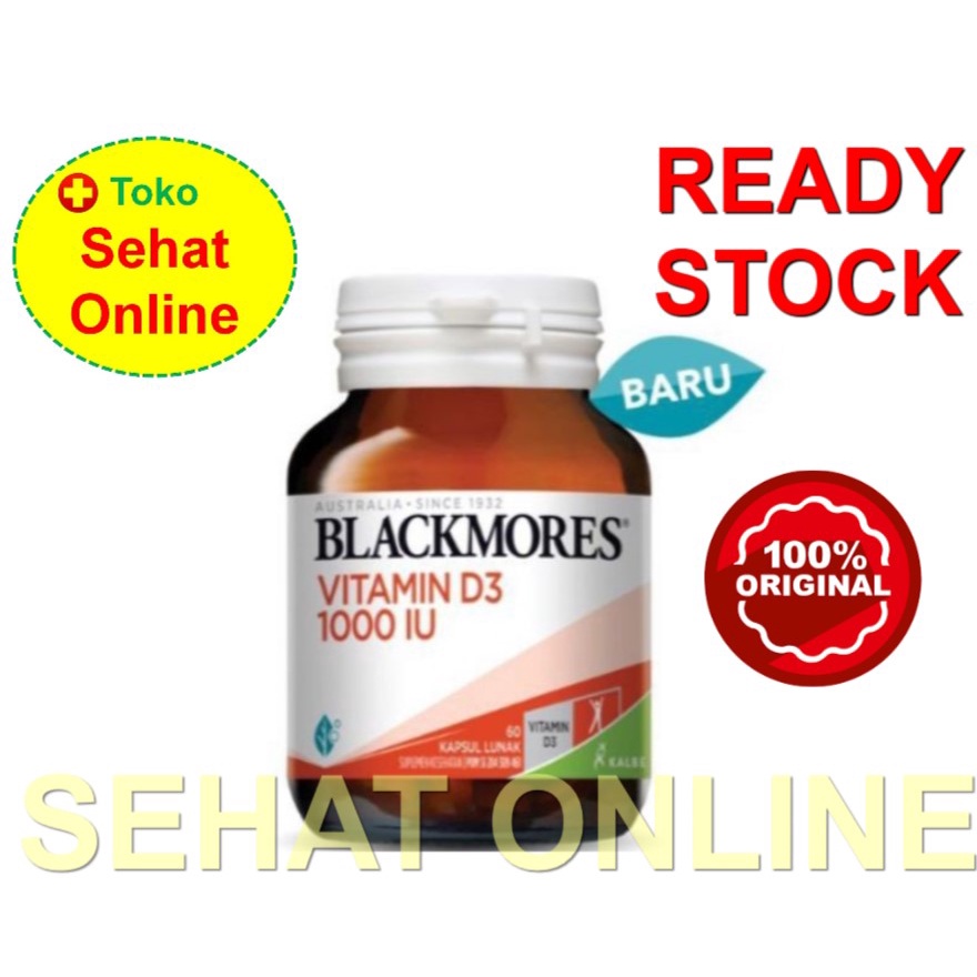 BPOM Blackmores Kalbe Vitamin D3 1000 IU - 60 Softgels