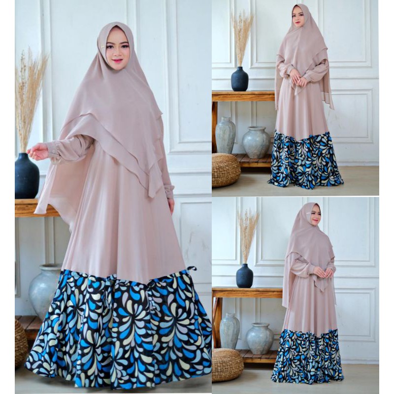 DHELISA SYARI / ORIGINAL BY KANAYA SYARI / SET KHIMAR