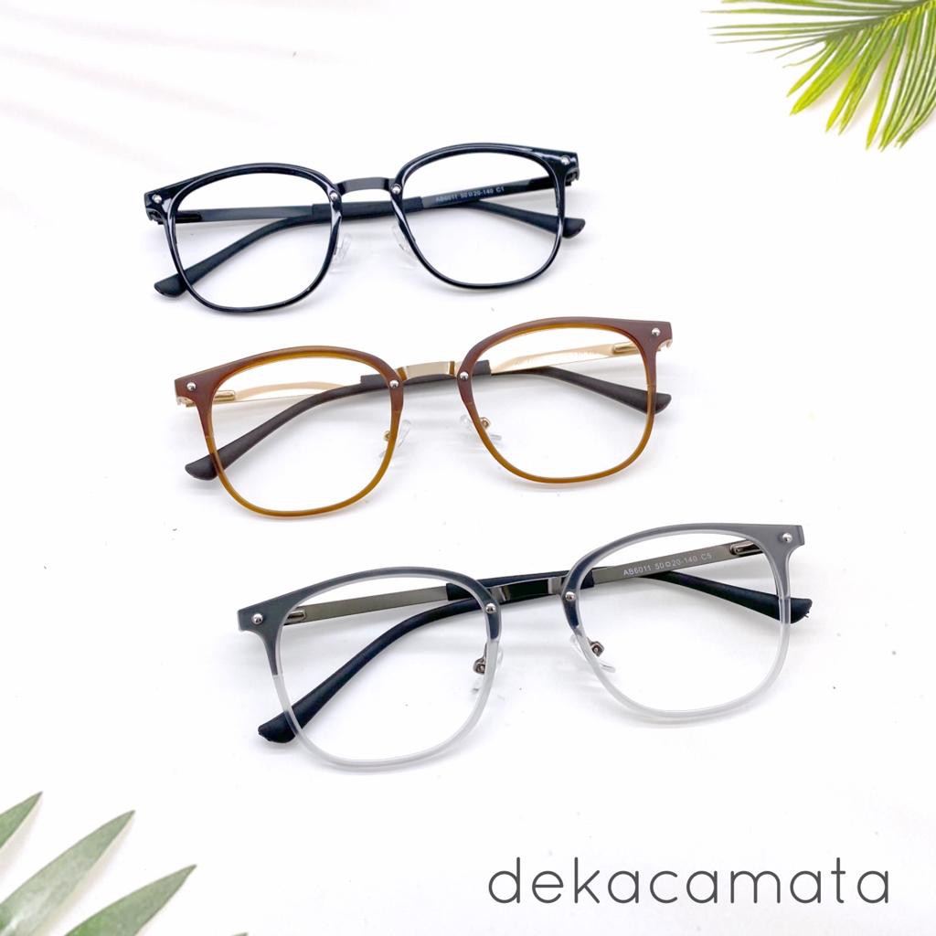 Frame Kacamata Minus Anti Radiasi Theo Titan 6011 Pria Wanita