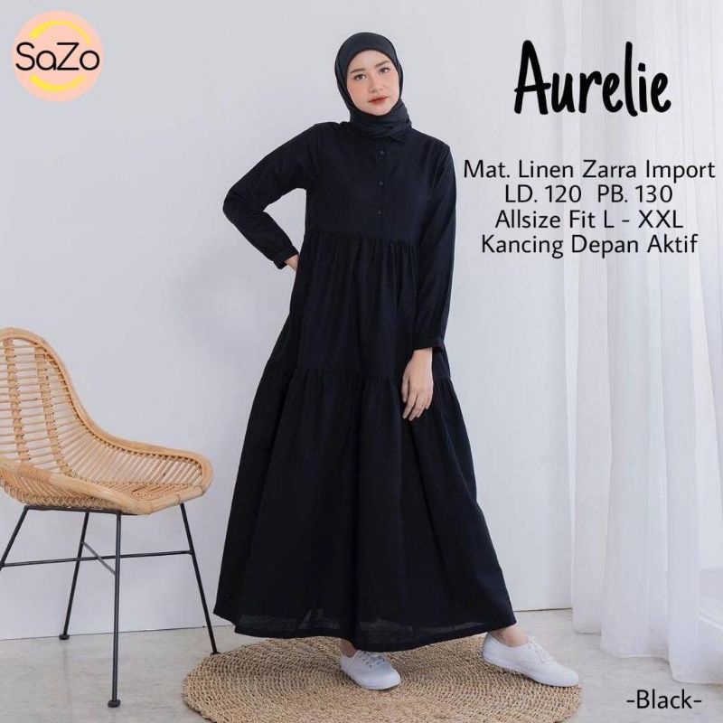 AURELIE GAMIS WANITA TERBARU BY SAZO