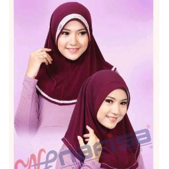 Jilbab Bolak-Balik Nafisa Az Zahra Hijab Instan Kerdung sedang pet Kecil