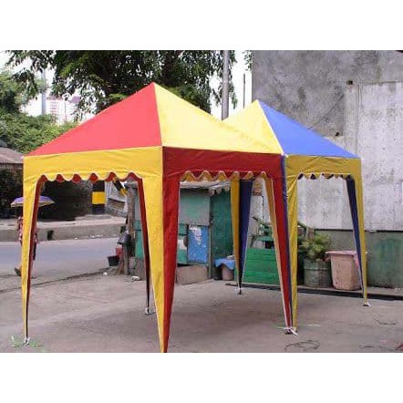 Tenda Cafe 2X2 / Tenda Kerucut 2X2 / Piramid (Hanya Atap Saja) Top Quality