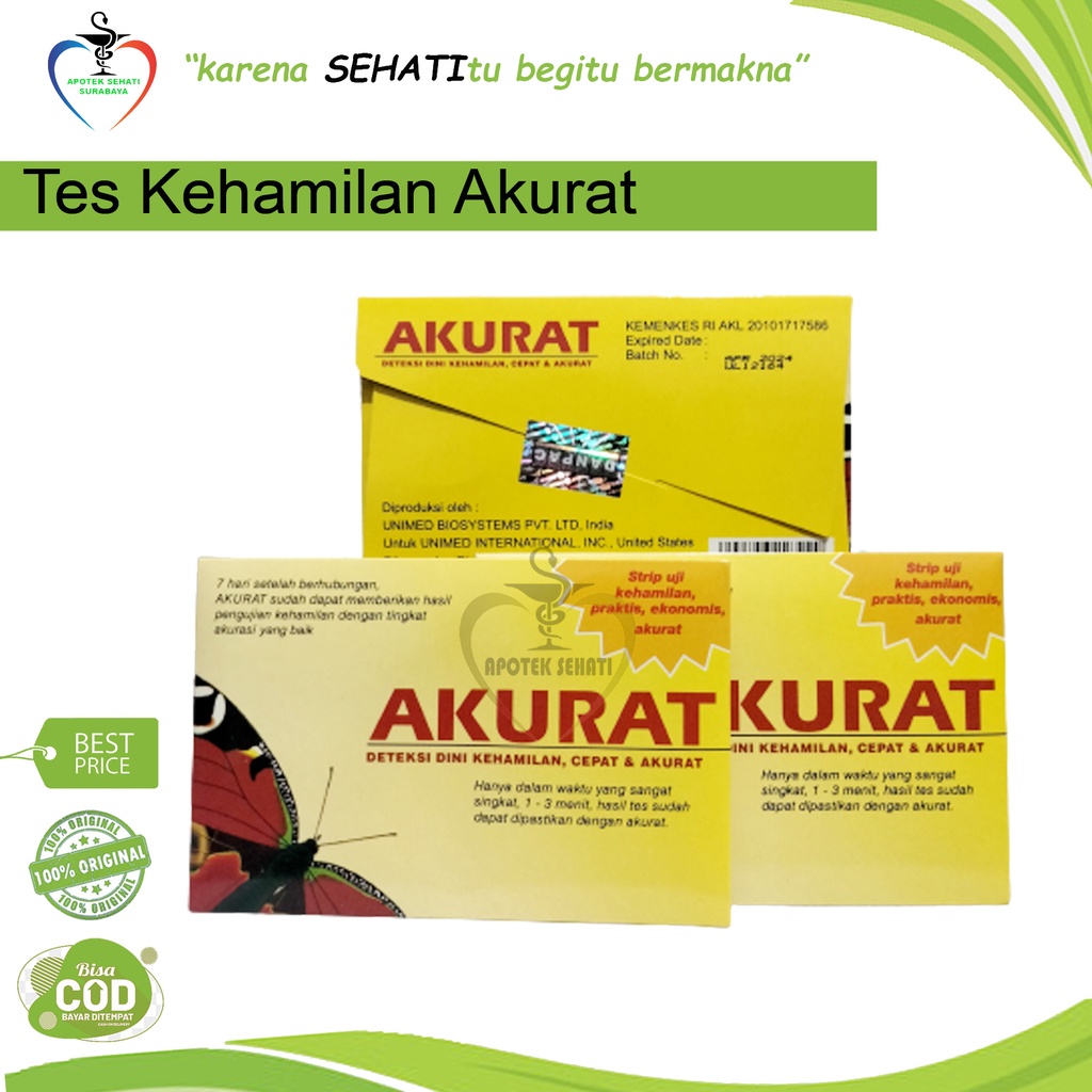 Test Pack Akurat 10 MIU Alat Tes Kehamilan Tes Hamil Celup Akurat Kontrasepsi Testpack