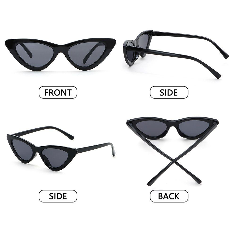 R-flower Kids Sunglasses Party Favor Narrow Frame Kacamata Hitam Lucu