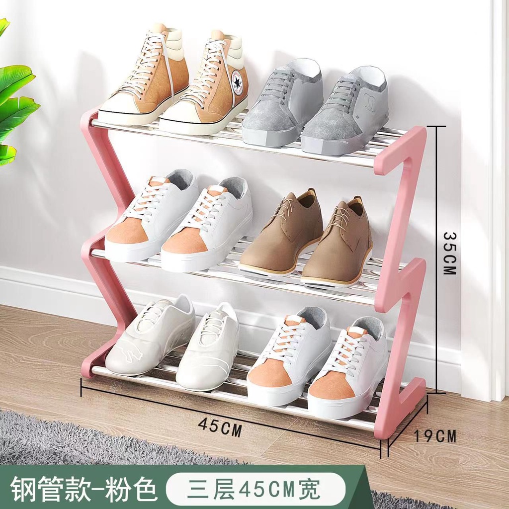 SHENAR (COD),RAK SEPATU ZIGZAG 4 SUSUN/3 SUSUN RAK SEPATU SERBAGUNA/Z SHAPE SHOE RACK