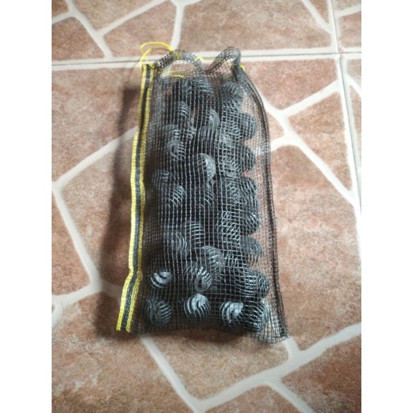 Filter Talang Bioball Bioball 50 pcs + waring Filter Aquarium
