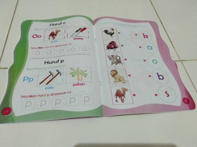 Buku Membaca Menulis ALFABET Untuk Anak TK