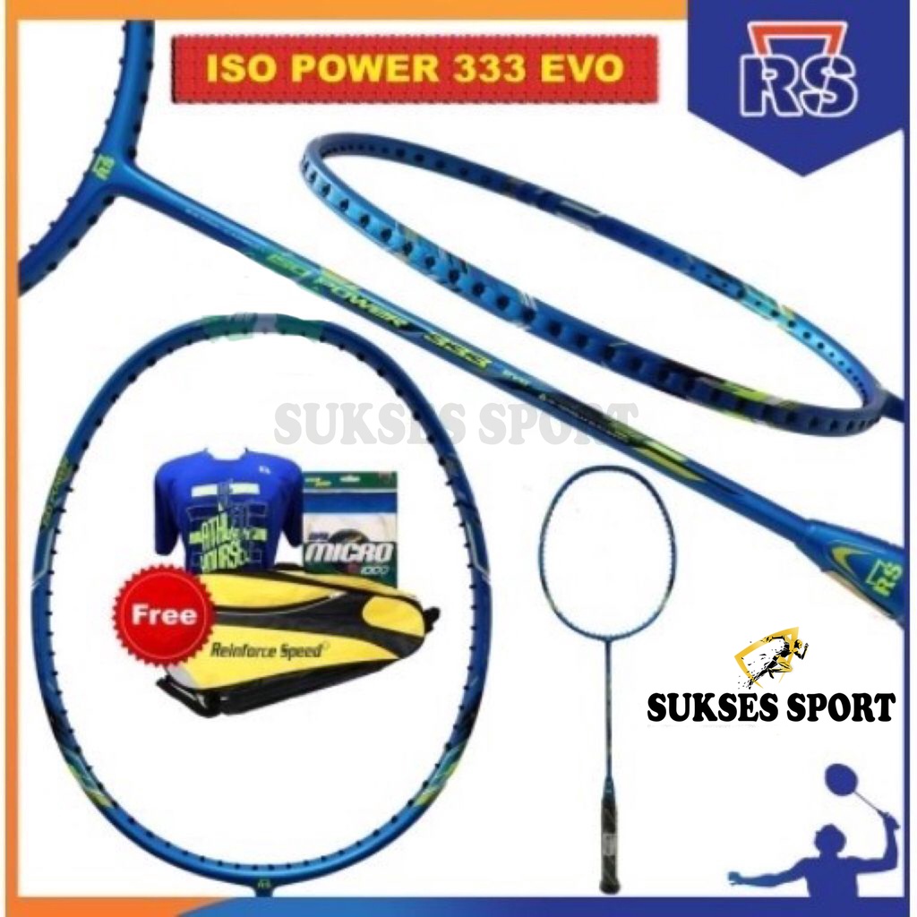 Raket Badminton Bulutangkis RS Iso Power 333 Evo