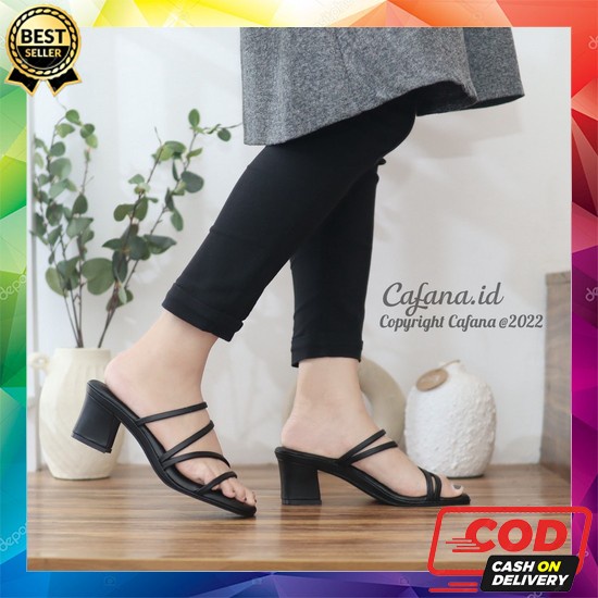 Riska 012 Sandal Hak Tahu Kaca/Hils Wanita Sepatu Hak Tali/Sandal Hak  Sandal Hak Tahu Wanita Premiu