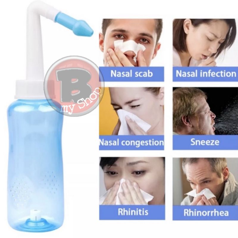 READY STOCK WATERPULSE - BOTOL CUCI HIDUNG - (FREE Garam 2) - NASAL RINSE BOTTLE - BOTOL PEMBERSIH HIDUNG - NASAL WASH