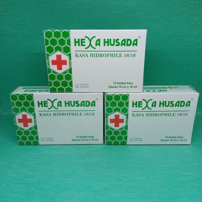 Hexa Husada Kasa Steril Hidrophile 16x16 cm isi 12 lembar