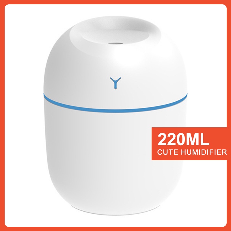 Mini Diffuser Humidifier USB Portable Air Purifier Aromatherapy Essential Oil Difuser-AD10-Putih