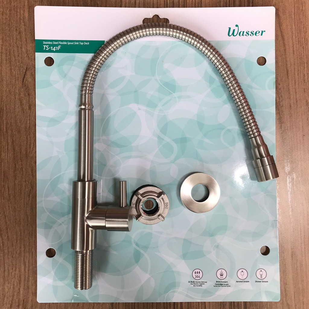 TERMURAH WASSER TS-141 KRAN ANGSA FLEKSIBEL / KRAN DAPUR FLEKSIBEL