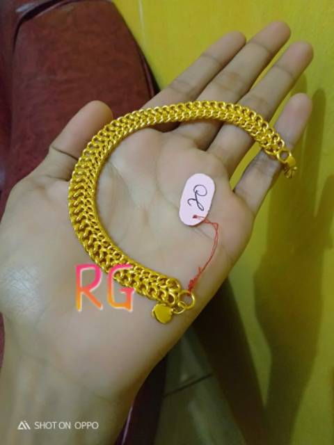 COD Gelang belut cucut lapis emas