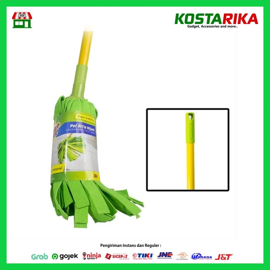 3M Scotch-Brite 3M Pel Strip Kuning Set ID-721 Set alat pel Strip hijau dengan daya serap air