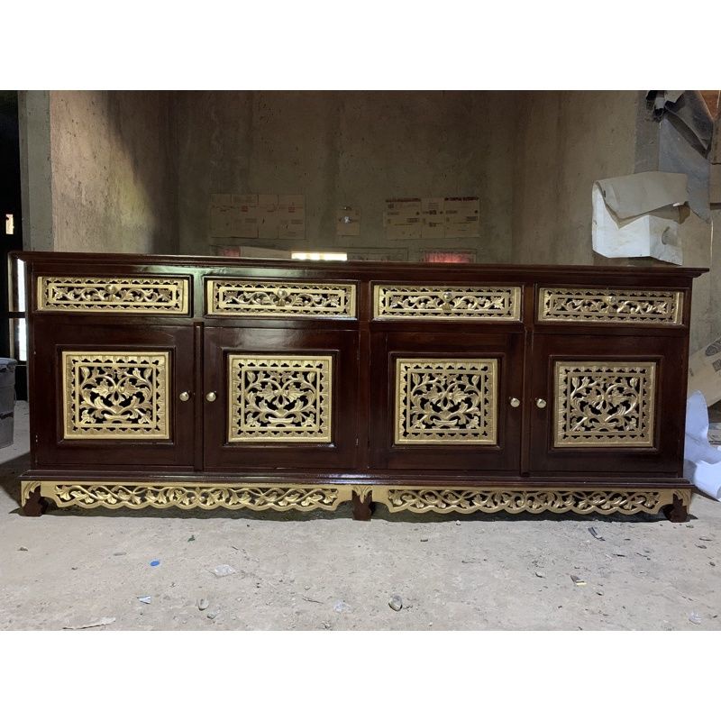 Bufet Palembang kayu jati / meja tv kayu jati