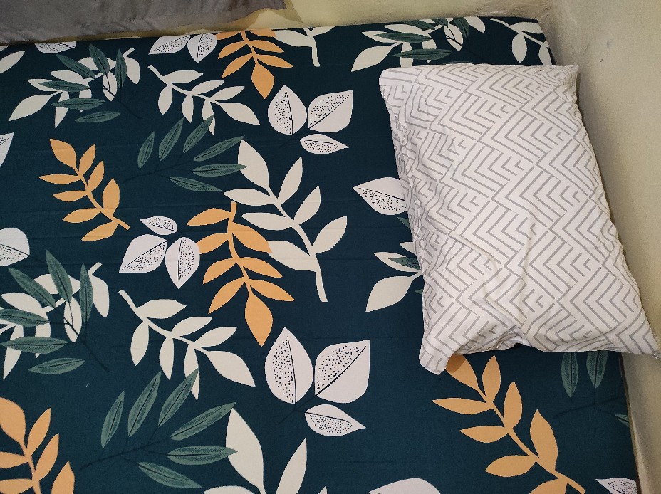 Sprei Single Kintakun Dluxe Flat 120x200cm/100x200cm T20cm 4kaki/3kaki Motif Minimalis Termurah