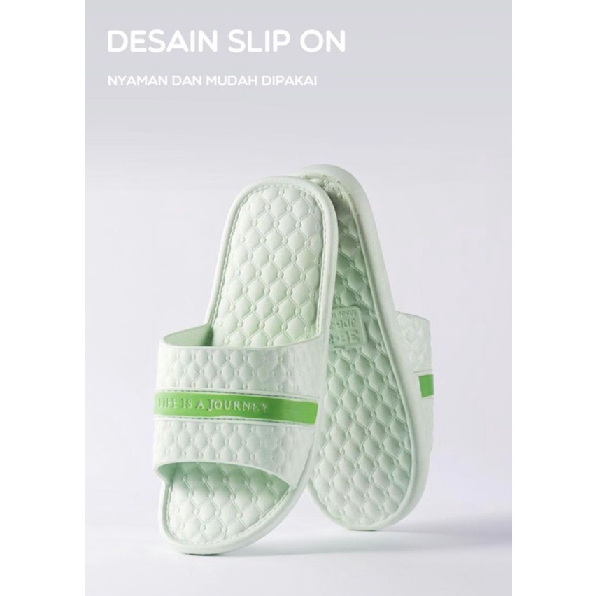 SAMONO SENDAL WOOK KARET DESIGN 3D ANTI LICIN ULTRA COMFORT / SANDAL SLIP ON WARNA FREE PLASTIC PACKAGING