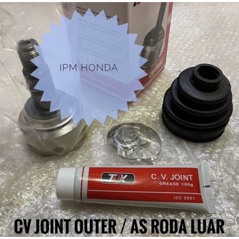 HO SM4 CV Joint As Roda Luar Honda Accord Maestro 1990 1991 1992 1993 Cielo 1994 1995 1996 1997 CRV GEN 1 RD1 2000 2001 TDK Trivindo LKS Unifar NKN Japan