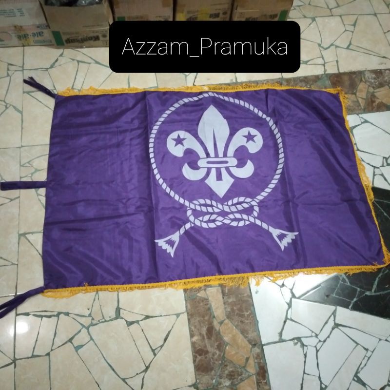 Bendera Pandu/wosm rumbai,120x80cm eceran.