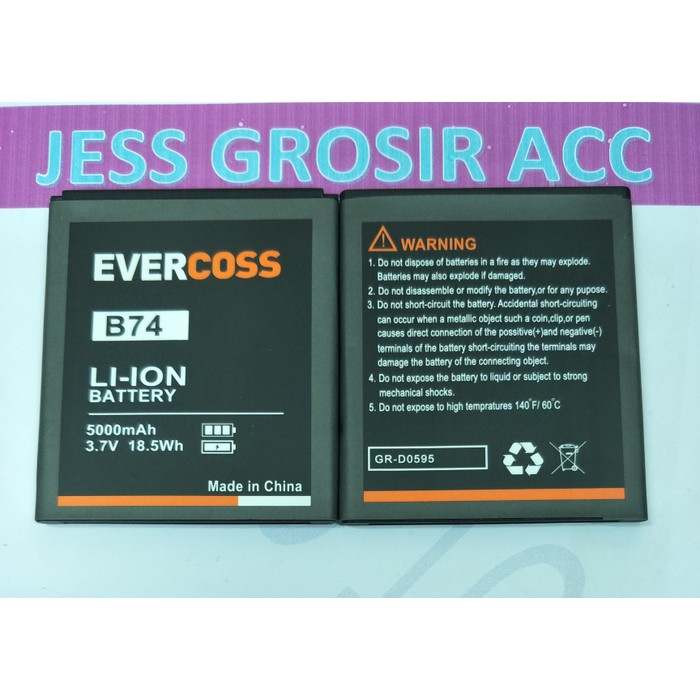 Baterai Battery Batre Double Power Evercoss Evercross Cross Winner T3