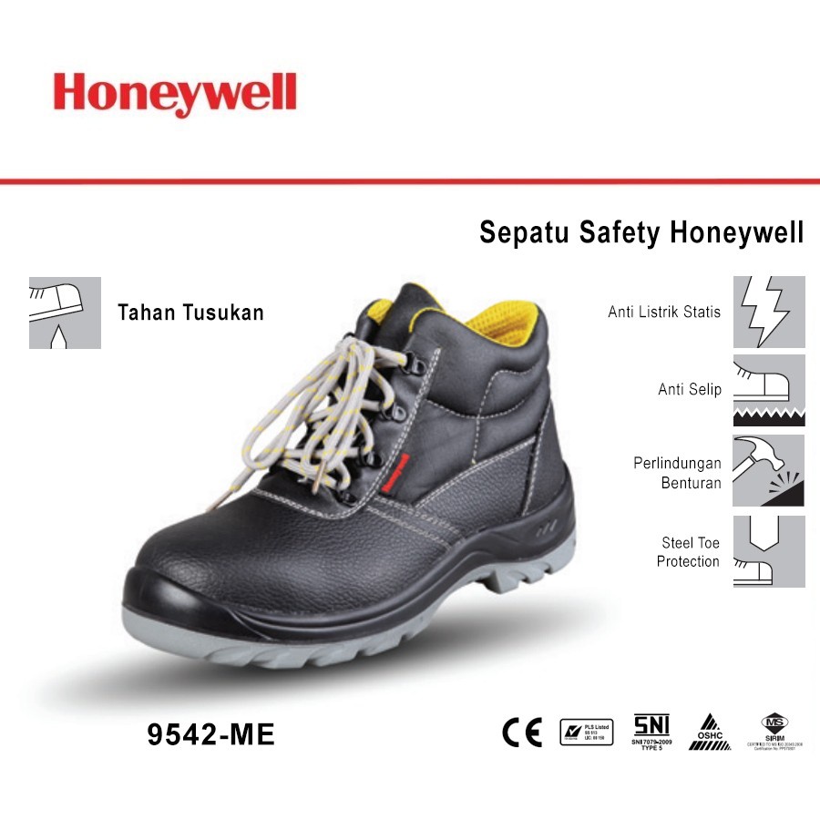Sepatu Safety Sporty Kings Honeywell Boots Shoes Original Type 9542-ME
