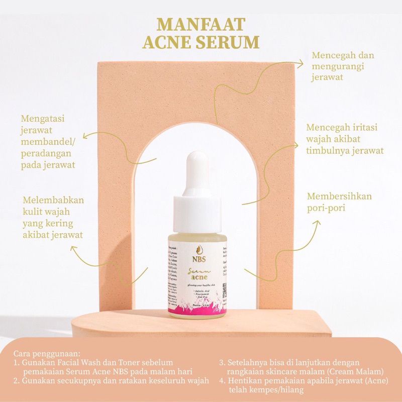 Serum Acne NBS / Serum Acne / Acne Serum / Serum Jerawat / Obat Jerawat / Serum NBS