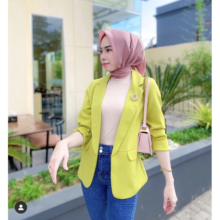 BLAZER BLANIK VIRAL COLOURFUL FURING/ PREMIUM