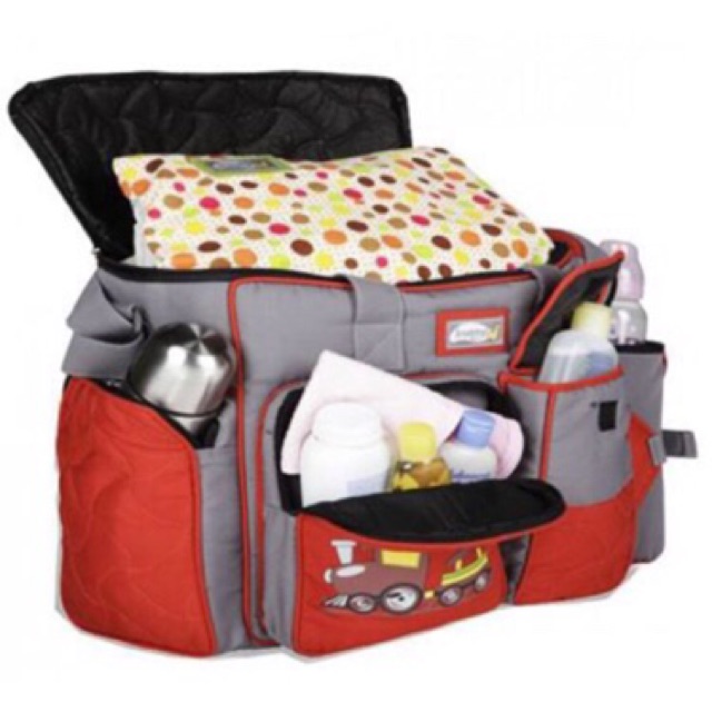 Tas Bayi Besar Snobby Double Saku TBSD Amazing Gray TPT7904