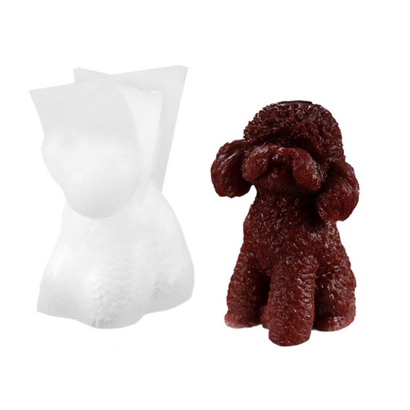 SIY  Dog Crystal Epoxy Resin Mold Animal Shape Fragrance Candle Wax Silicone Mould DIY Crafts Home Decorations Ornaments Cas