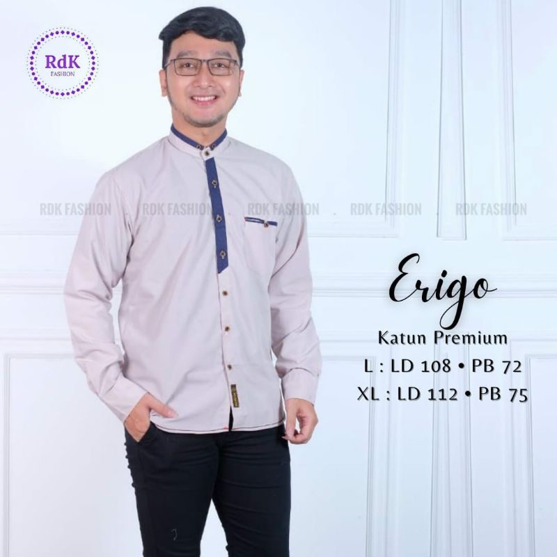 KEMEJA KOKO LENGAN PANJANG ERIGO KATUN PREMIUM BY RDK