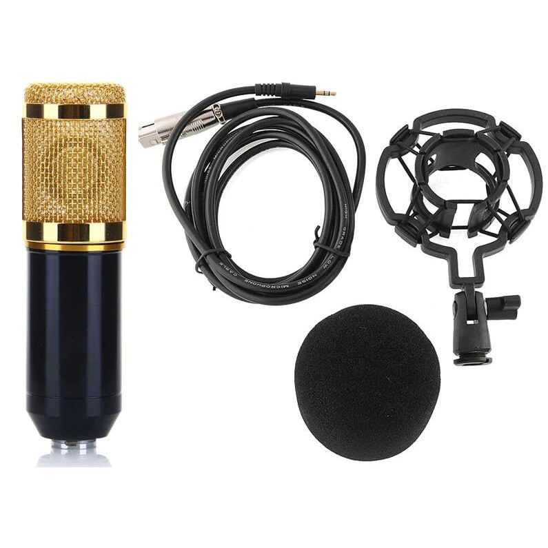 BM800 MIC ONLY Sound Recording Cardioid Microphone Professional Studio Condenser Unidirectional
