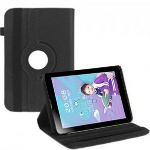 Rotate Rotary Flip Leather Case Casing Cover Maxtron Genio Smart Tab Tablet Android 7 Inch