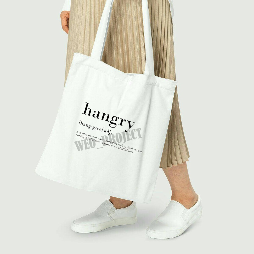 TOTE BAG KANVAS / TOTE BAG WANITA / TOTE BAG TULISAN