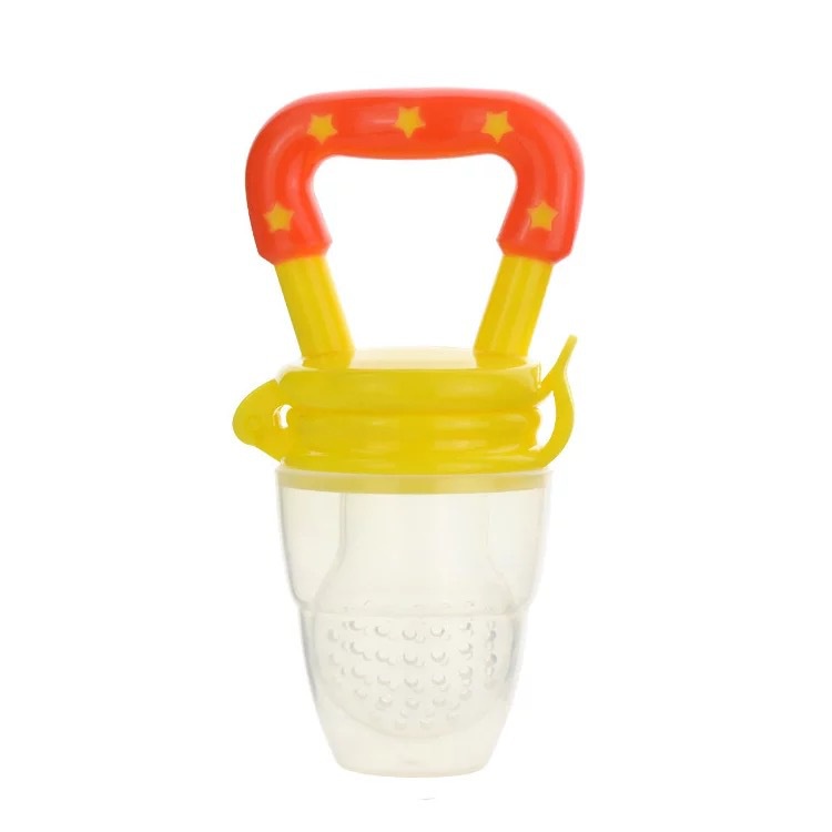 HC Empeng Buah Bayi Baby Fruit Food Feeder Dot Buah Bayi Gigitan Bayi Dodot Sari Buah Anak-HC9267 KUNING L