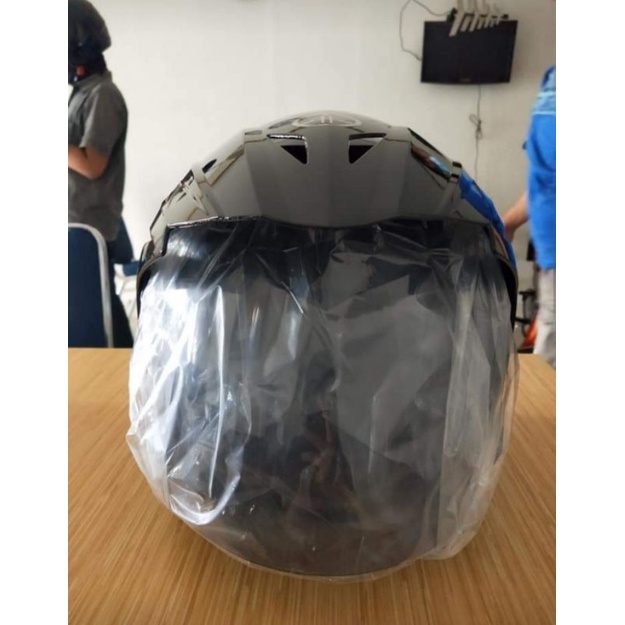 RB Helm Yamaha Aerox Original Hitam Glossy Hijau Putih