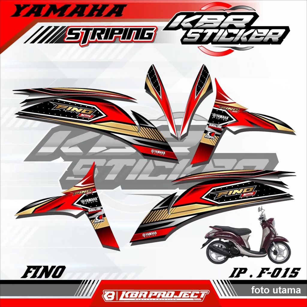 (COD) STICKER STRIPING FINO -  STICKER STRIPING MOTOR FINO.15