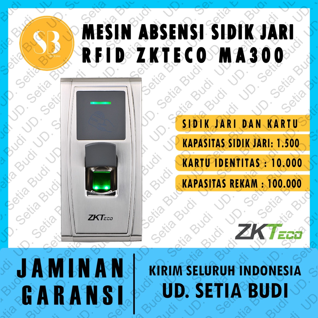 ZKTECO MA300 Mesin Absensi Sidik Jari RFID Akses Kontrol MA 300