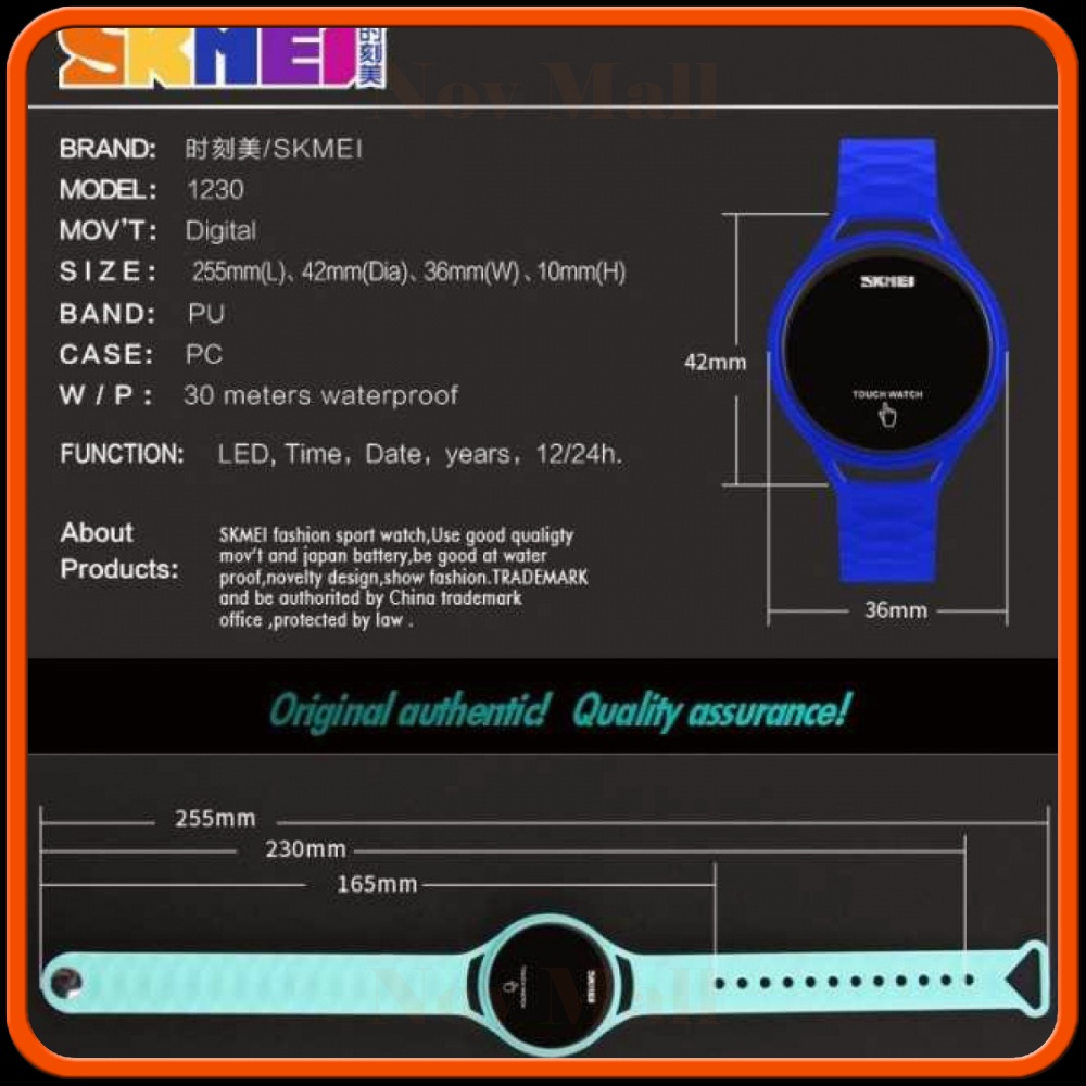 SKMEI Jam Tangan LED Touch Wanita - 1230A