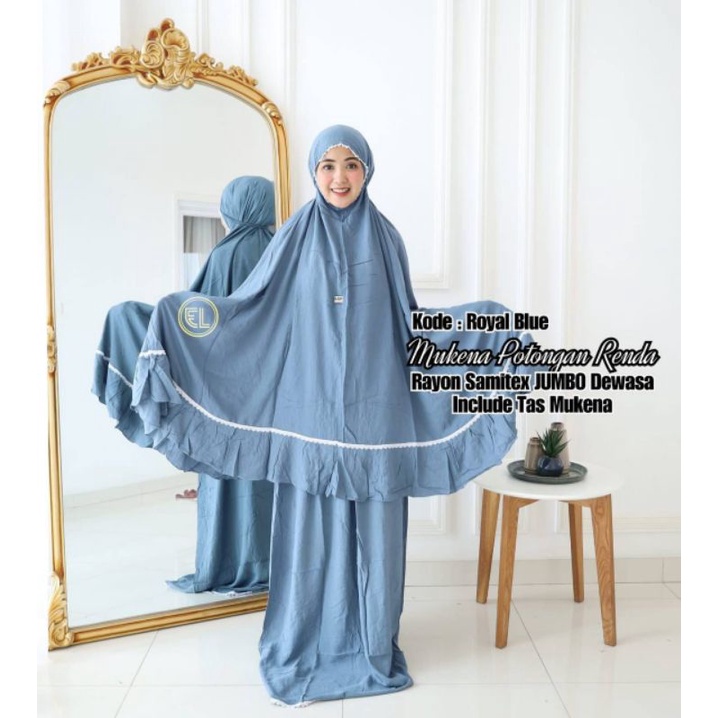 Mukena Elzhaf kode Royal blue