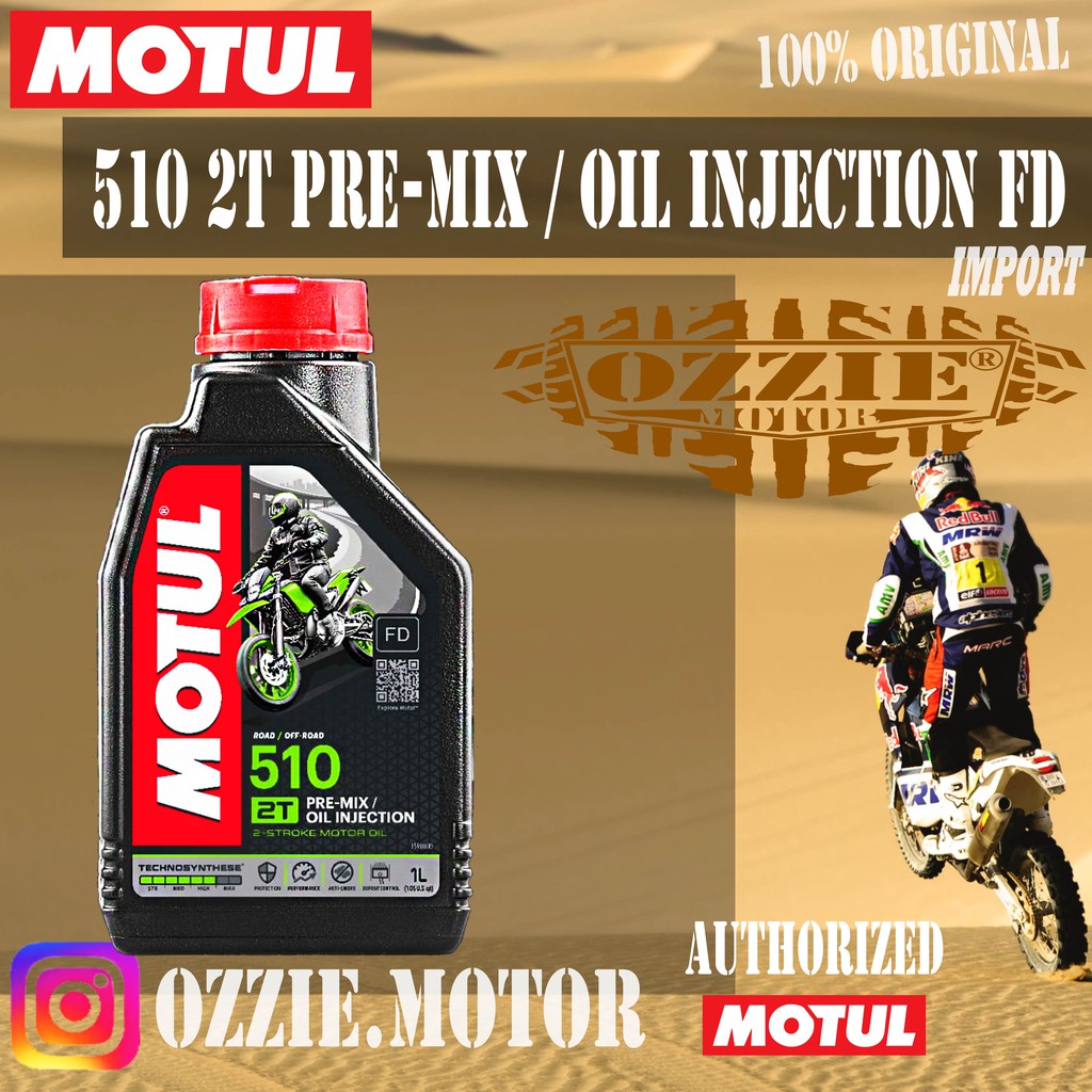 OLI SAMPING RACING IPONE R2000 RS STRAWBERRY &amp; MOTUL 510 2T 1L PRE-MIX OLI INJECTION FD OLI SAMPING RACING  IMPORT ORIGINAL